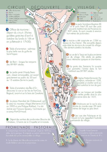 Plan découverte du village médiéval de Gassin - l'un des plus Beaux villages de France