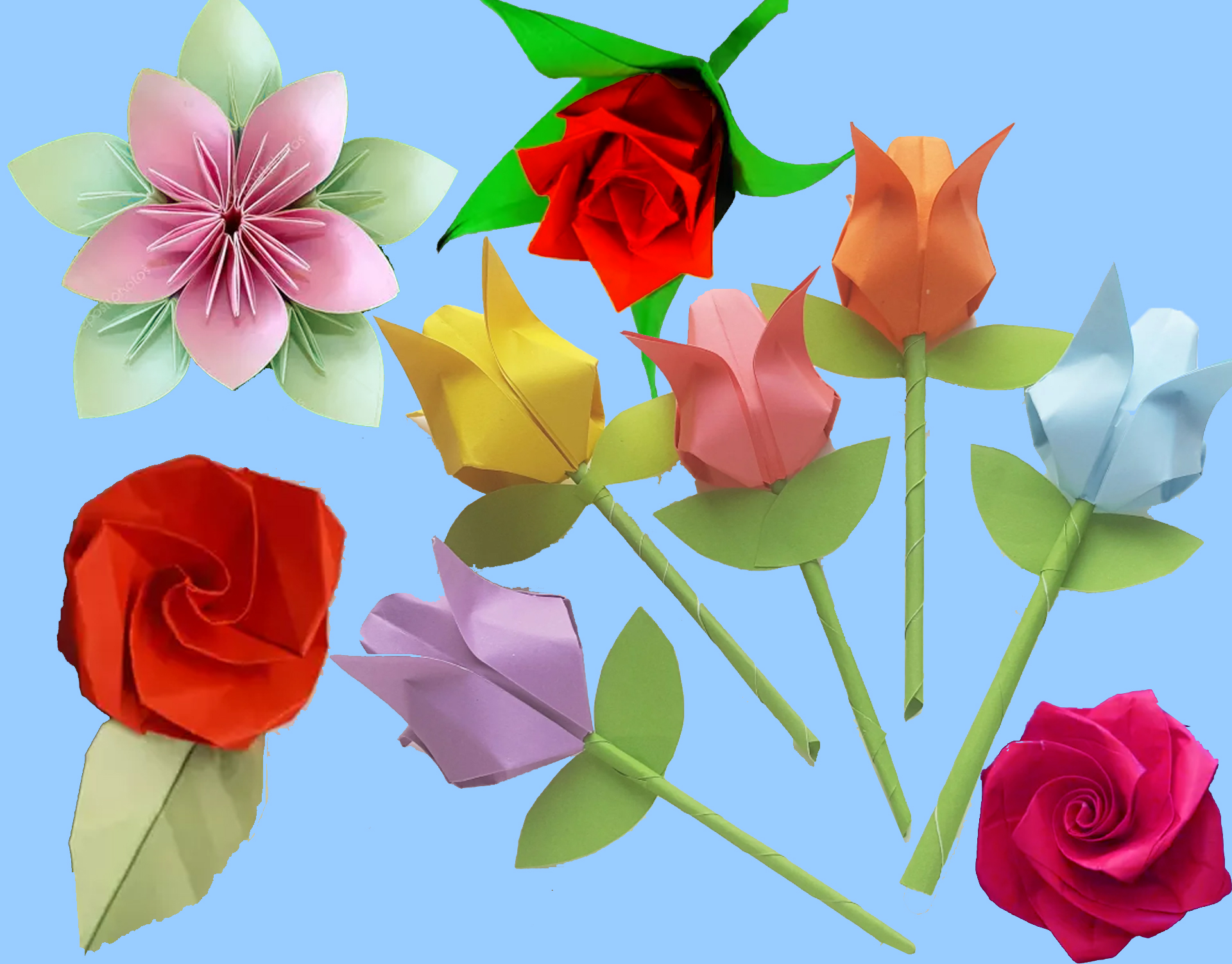 Origami des fleurs, atelier ouvert à tous