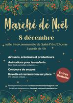 Affiche du marché de Noël de Saint-Prim