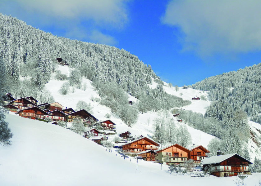Village de Boudin enneigé