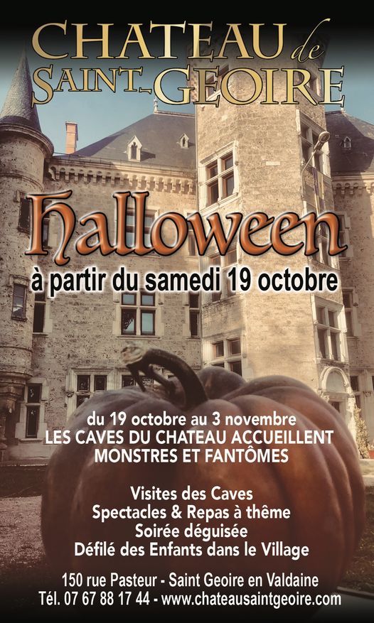 Affiche de l'événement Halloween au Château de Saint-Geoire