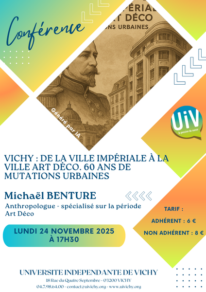 Vichy : de la ville impériale à la ville art déco. 60 ans de mutations urbaines.