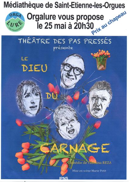 "Le dieu du carnage" par la Compagnie des Pas Pressés Le 25 mai 2024