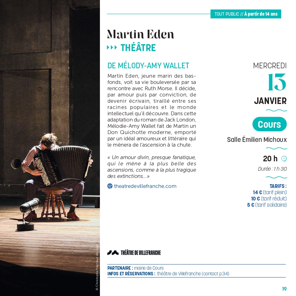 Martin Eden - Théâtre_Cours