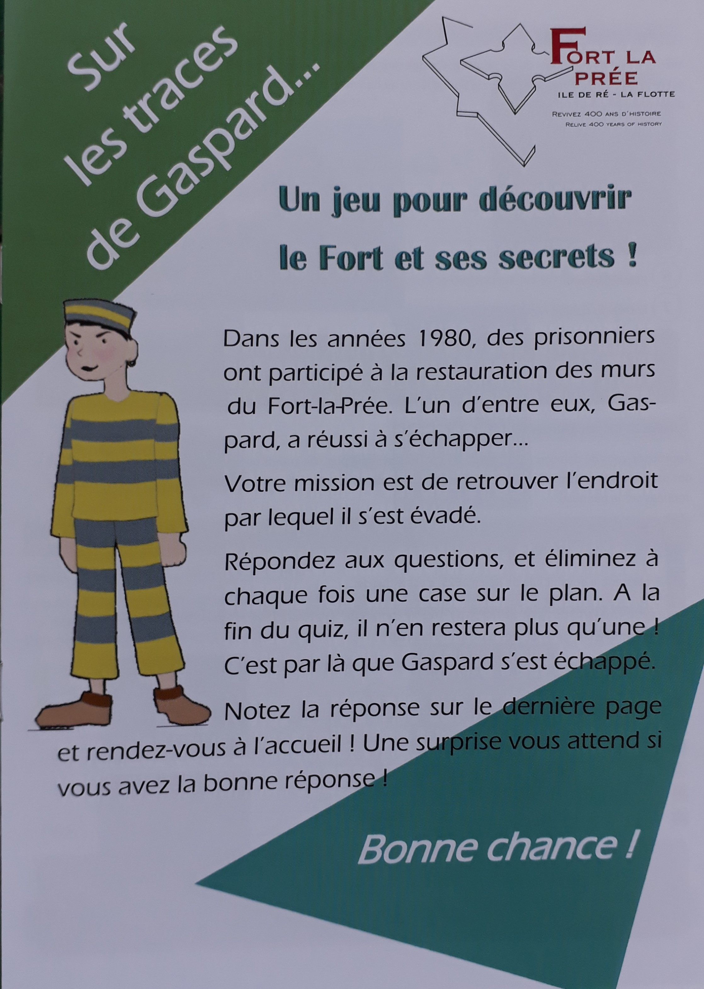 Découverte ludique du Fort La Prée (livrets pédagogiques)