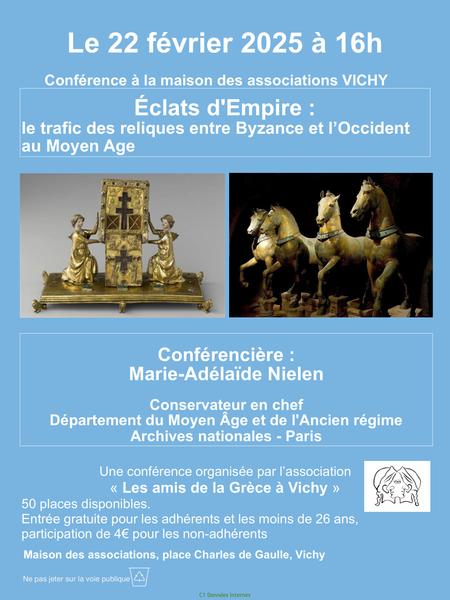 Conférence : Eclats d'empire, le trafic de reliques entre Byzance et l'occident au Moyen-Age