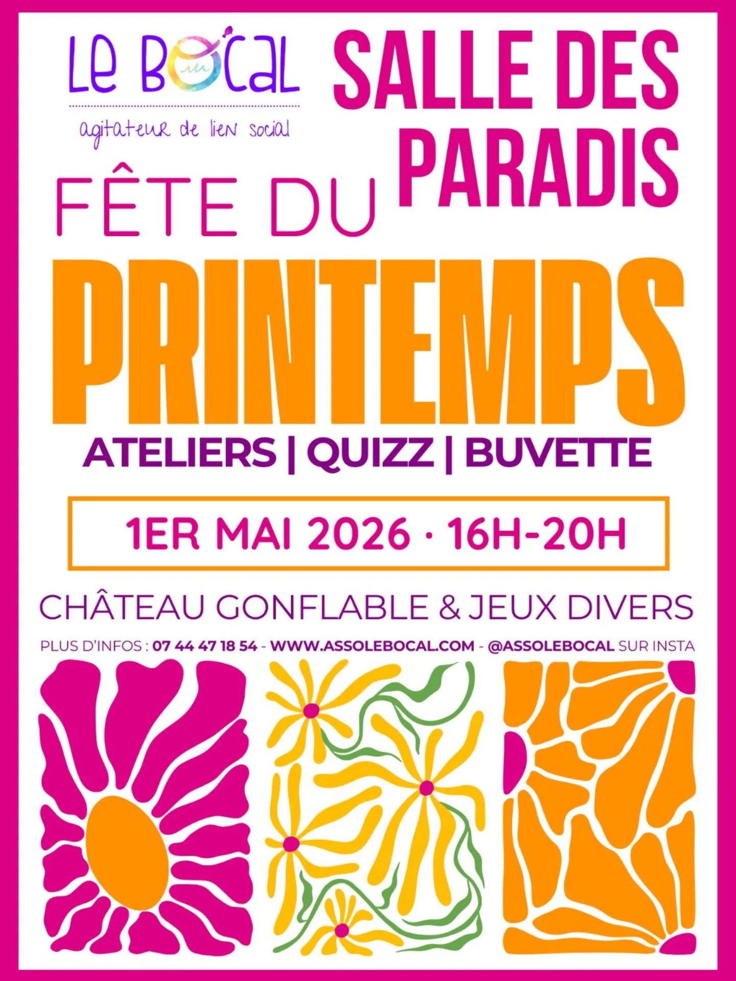 Fête du printemps avec l'Asso Le Bocal