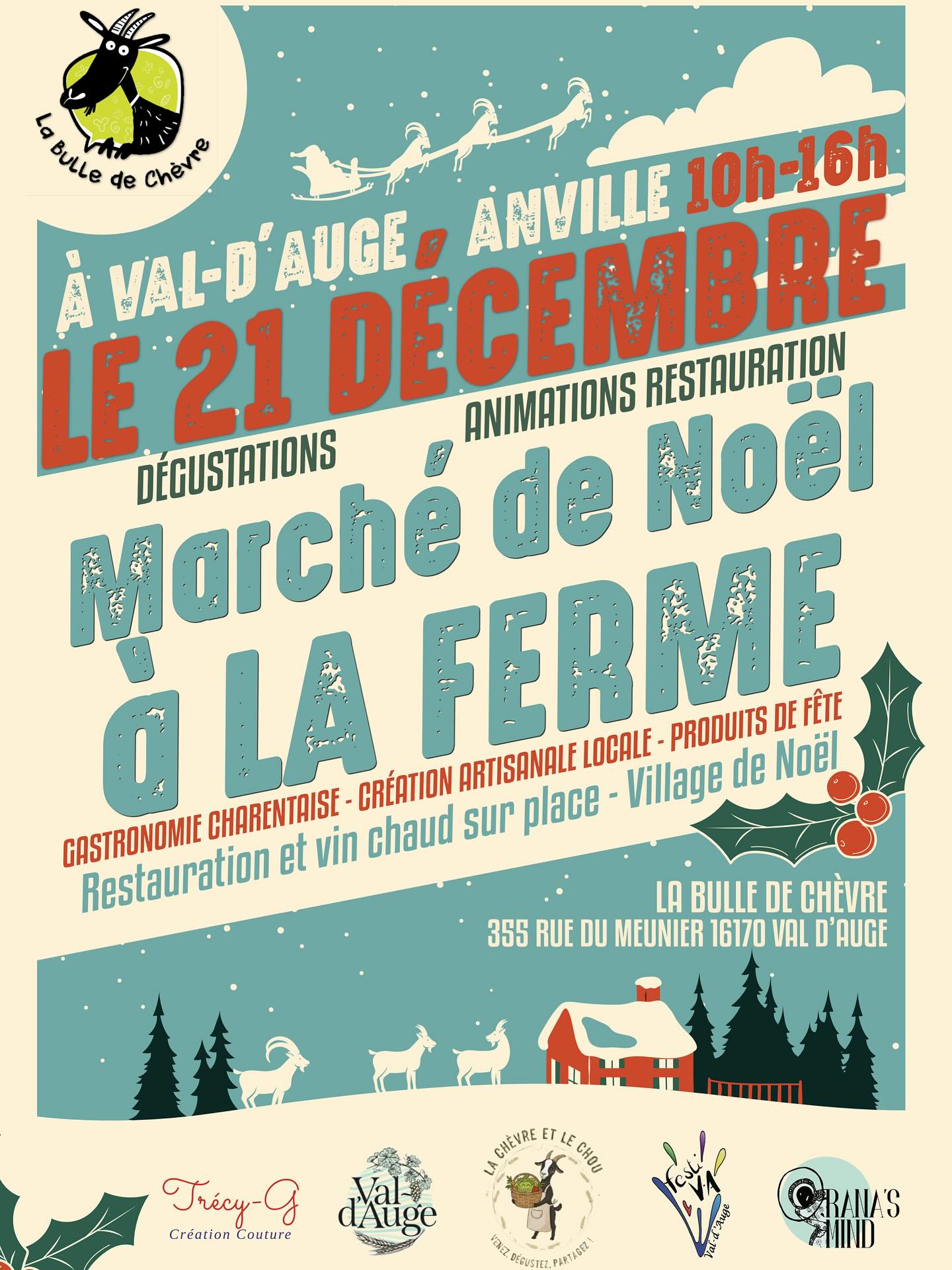 Marché de noël à la ferme - Bulle de chèvre