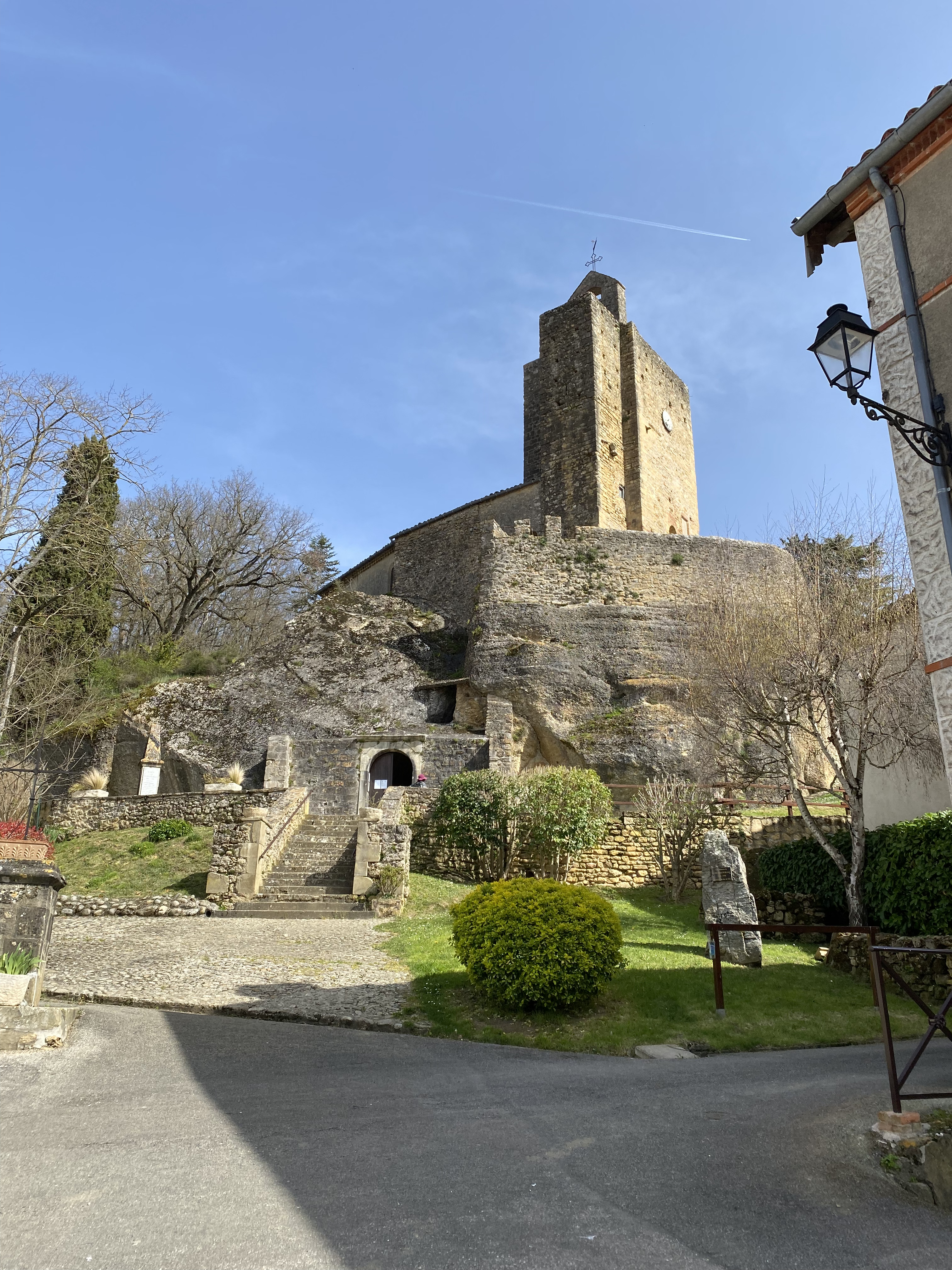 Vue sur l'église de Vals