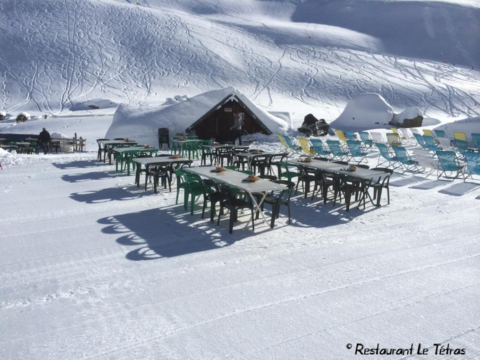 Restaurant d'altitude Le Tetras Saint Sorlin d'Arves - domaine des Sybelles