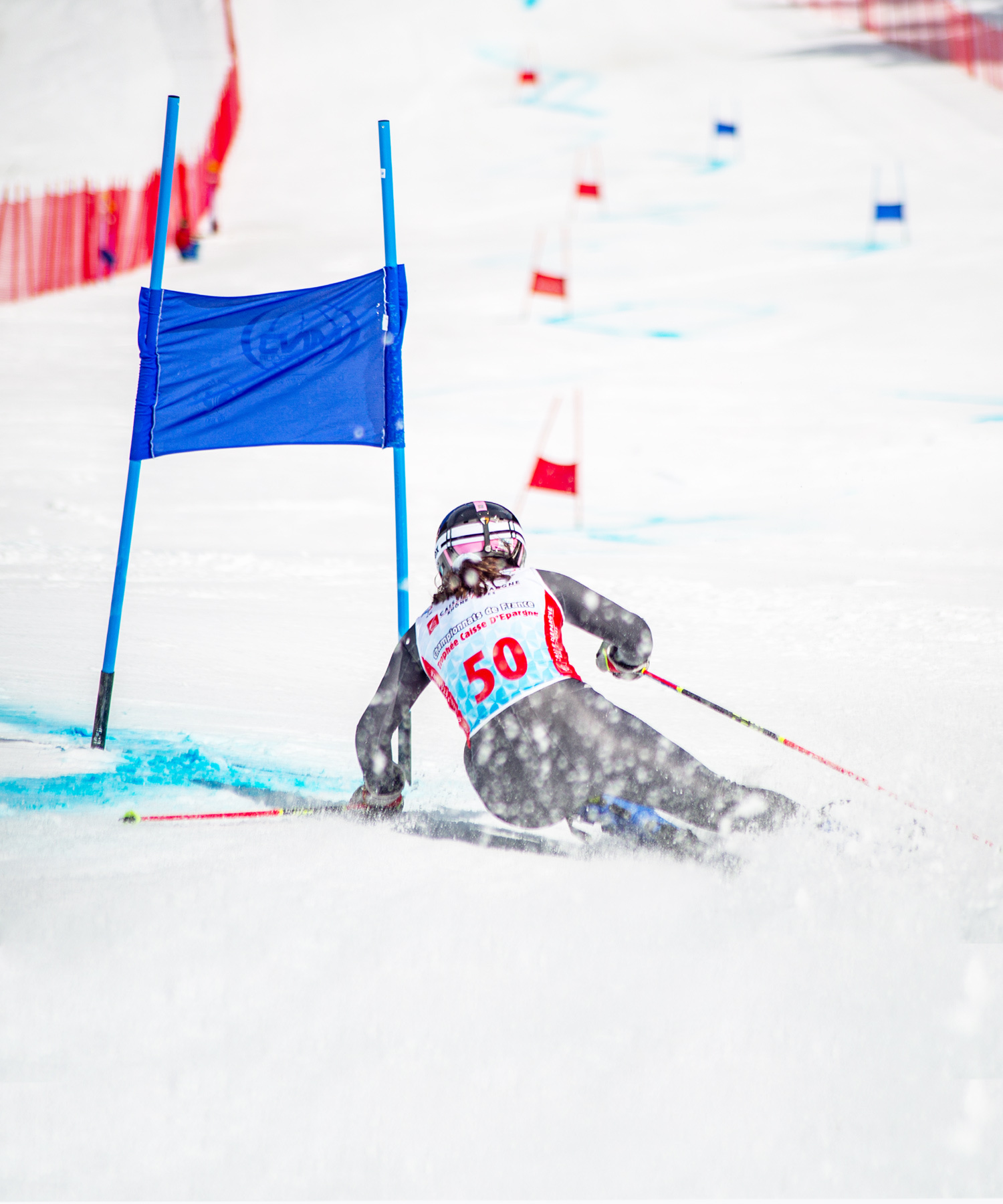 Épreuve Slalom Dames Championnat du Monde de Ski Alpin Junior 2024