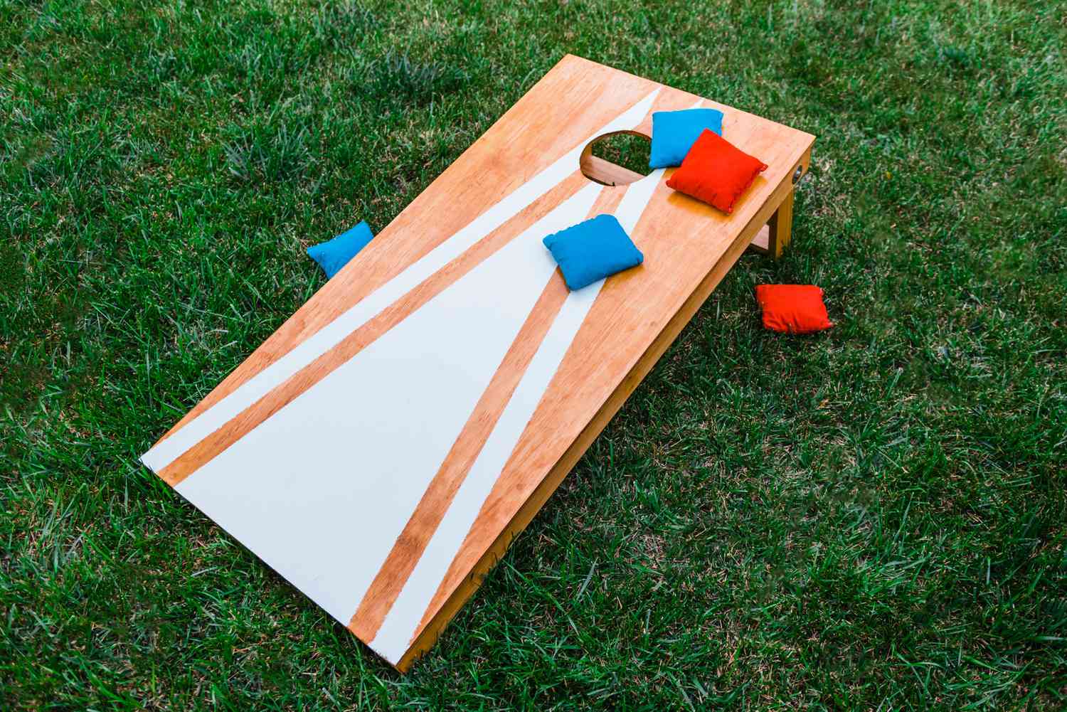 Cornhole board.