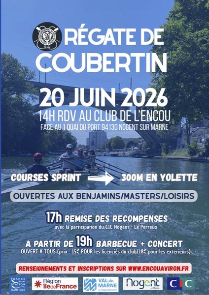 Affiche de l'événement Régate de Coubertin 