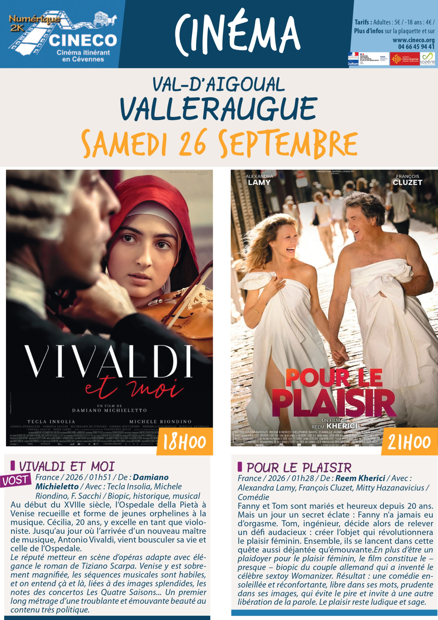 Cinéma : Vivaldi et moi_Valleraugue