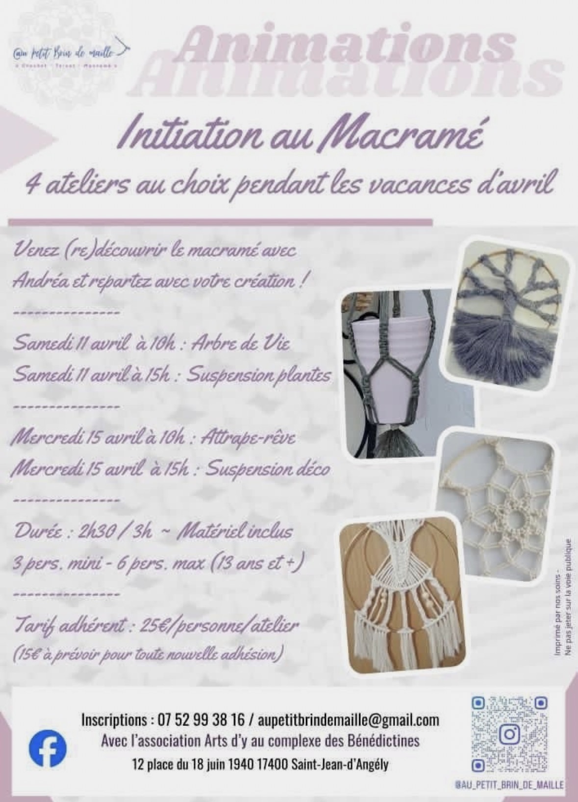 Initiation au macramé