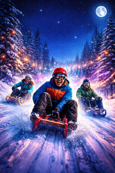 Luge nocturne !_Orcières