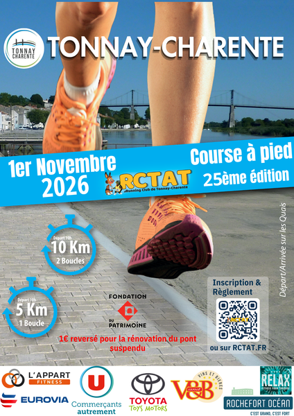 Course à pied à Tonnay-Charente 25e édition