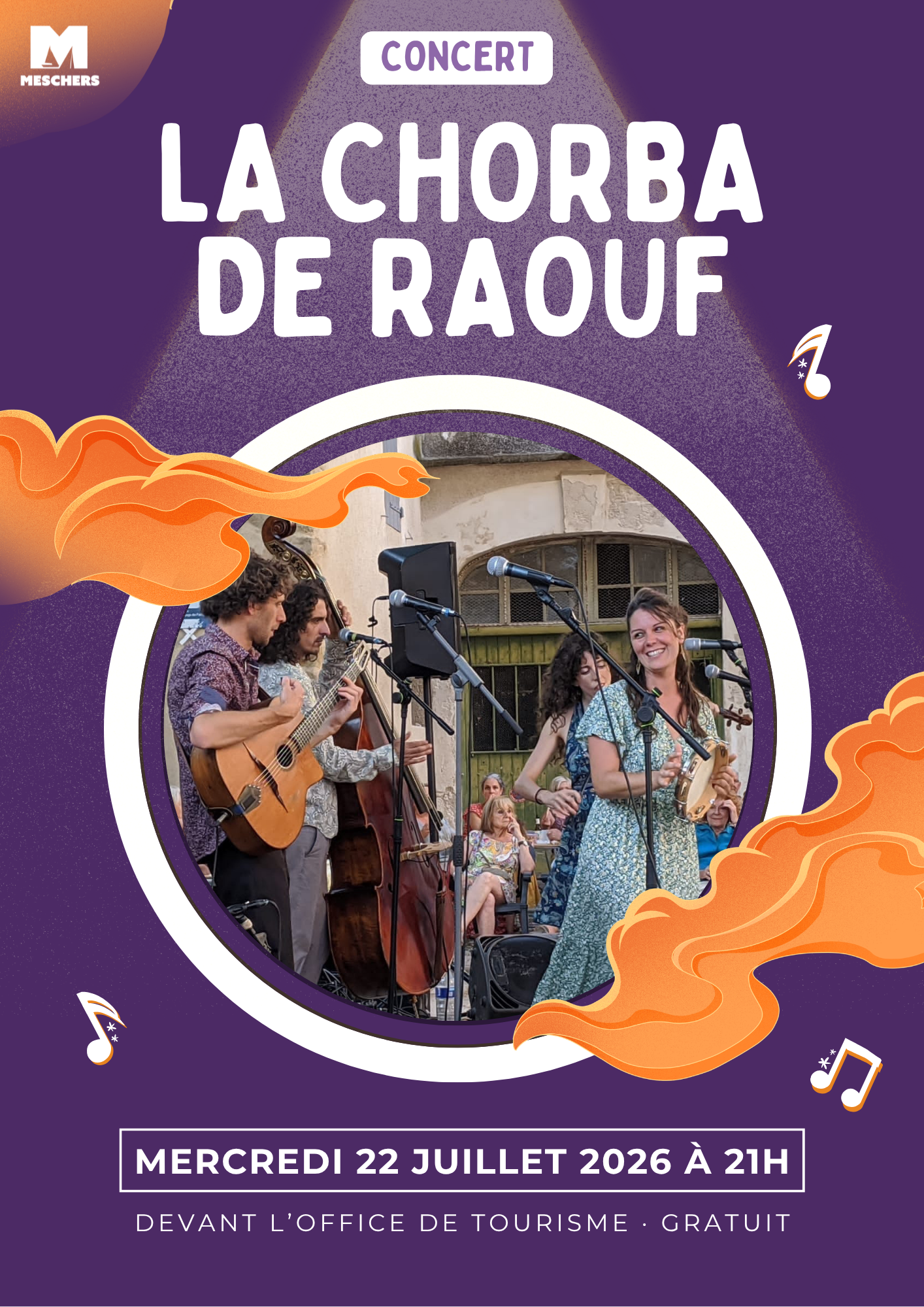 Concert avec La chorba de Raouf