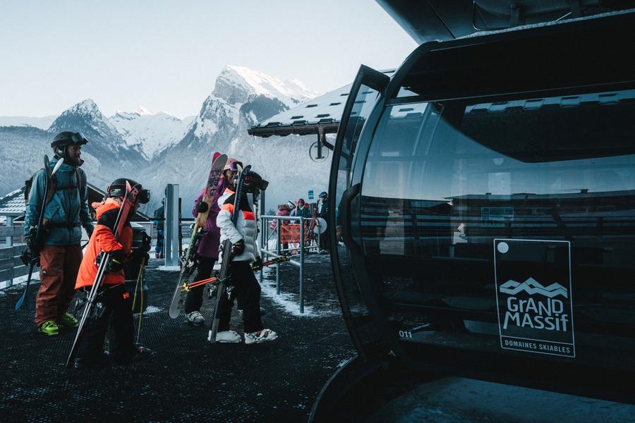 Skier au Grand Massif