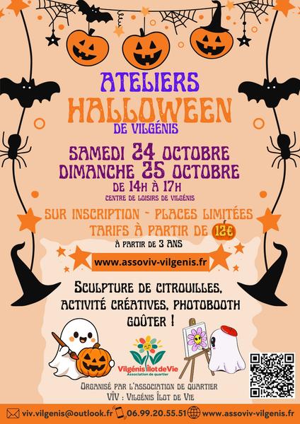 Ateliers Halloween à Vilgénis
