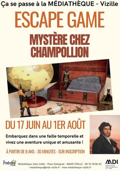 Escape Game "Mystère chez Champollion"