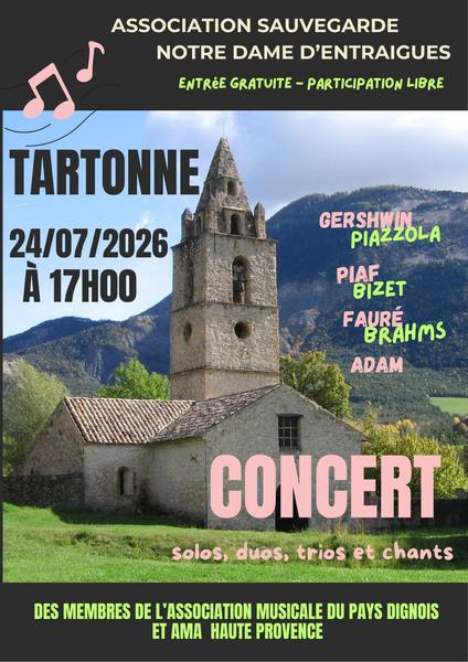 Concert Église Tartonne