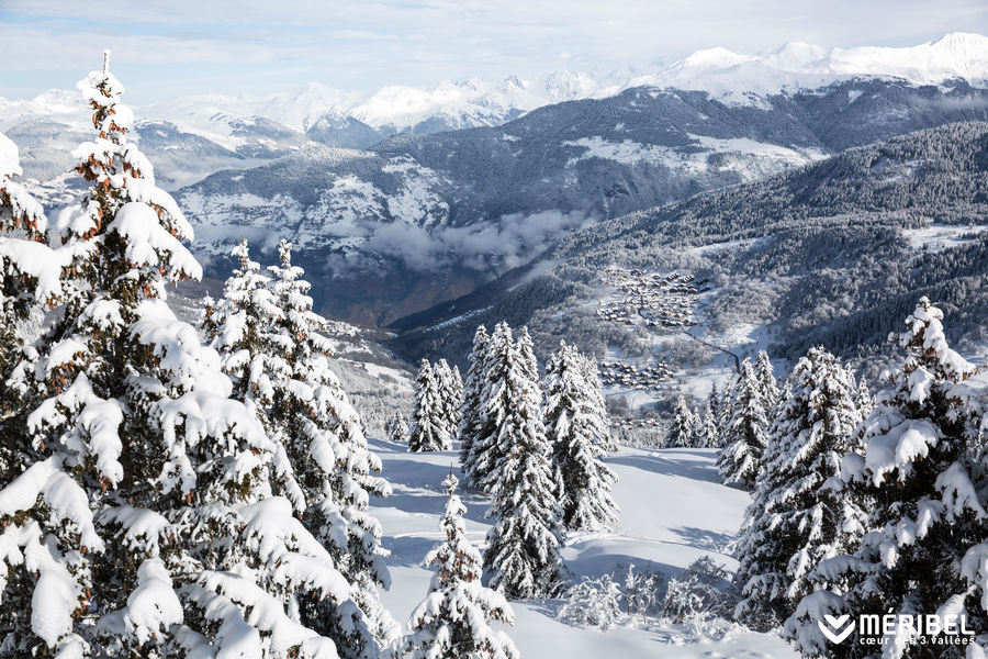 Paysages d'hiver à Méribel