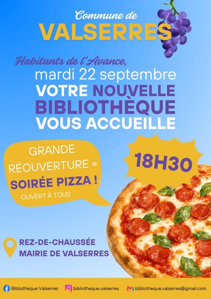 Réouverture de la bibliothèque de Valserres
