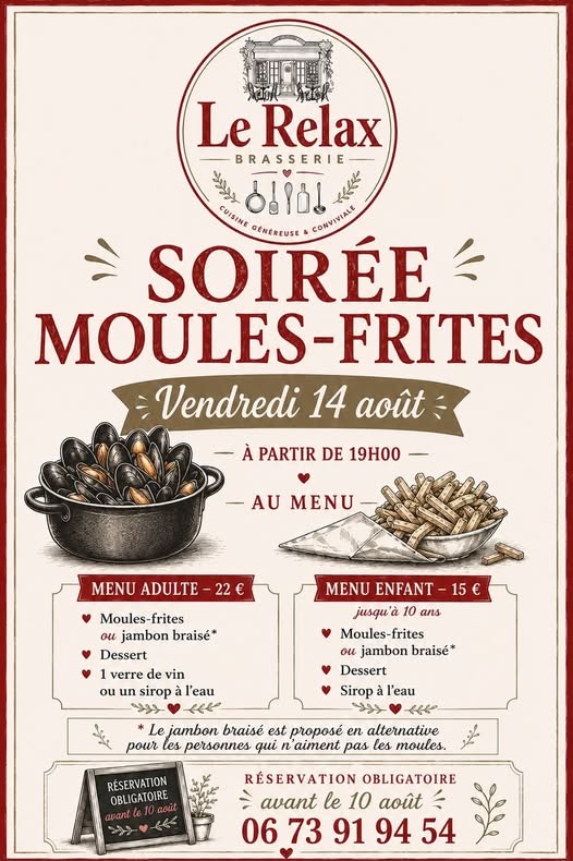 Soirée Moules-Frites