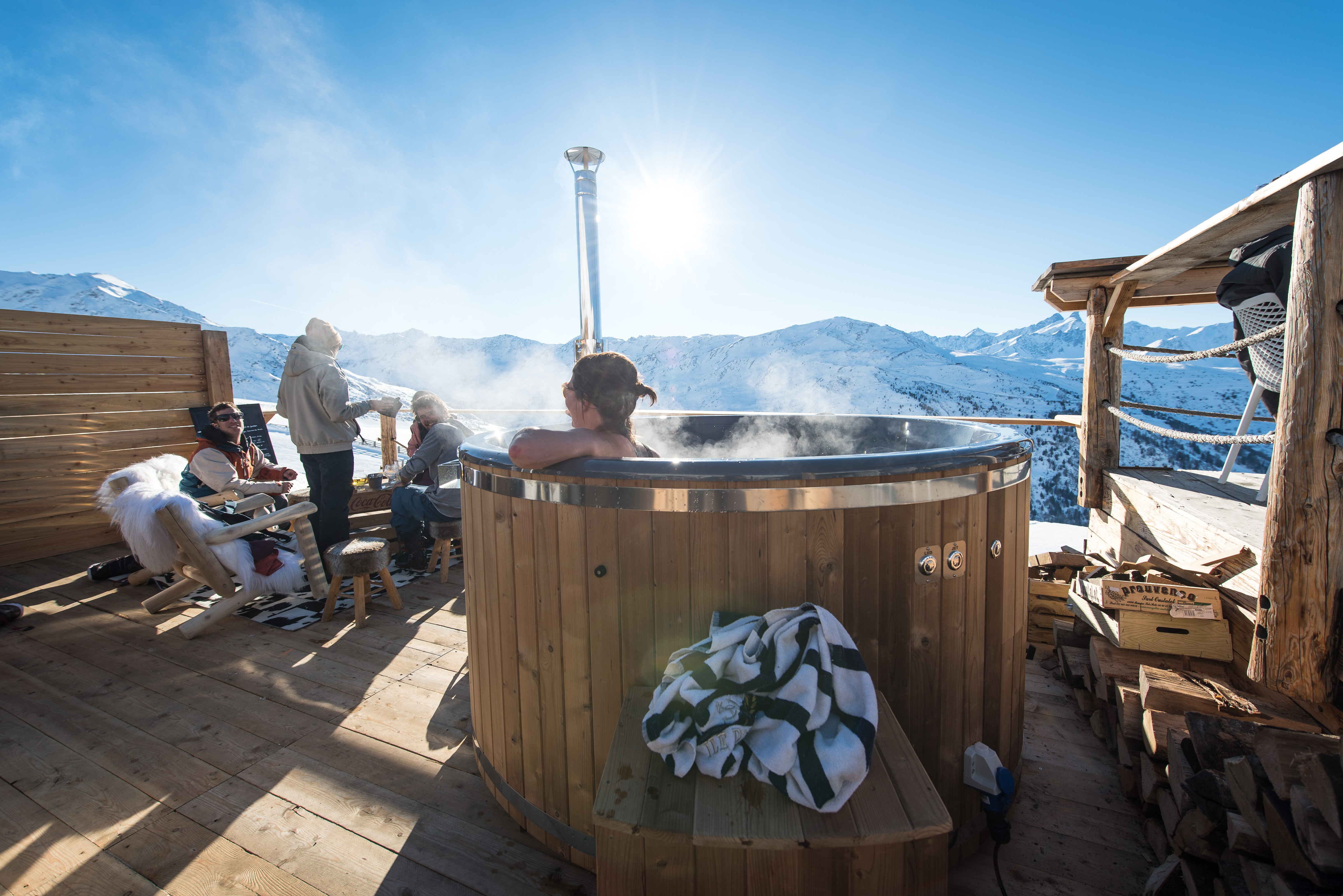 Spa jacuzzi en altitude sur les pistes de Valmeinier