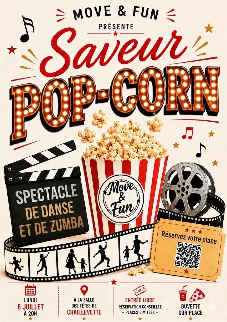 Spectacle de danse et de zumba "Saveur Pop-Corn"