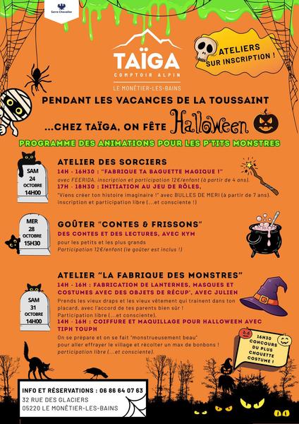 Animations d'Halloween chez Taïga