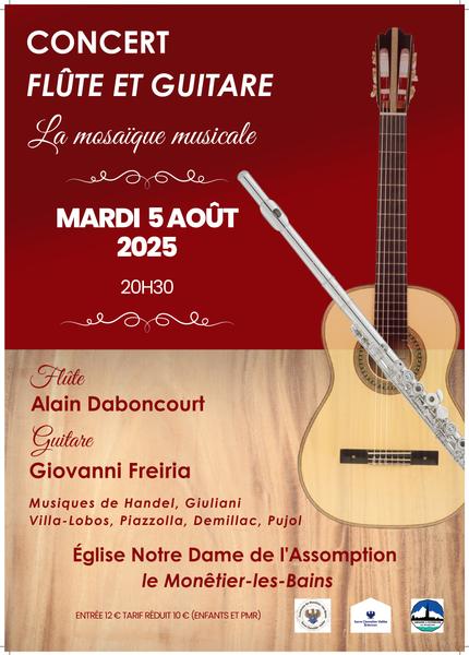 Concert flûte et guitare - La mosaïque musicale_Le Monêtier-les-Bains