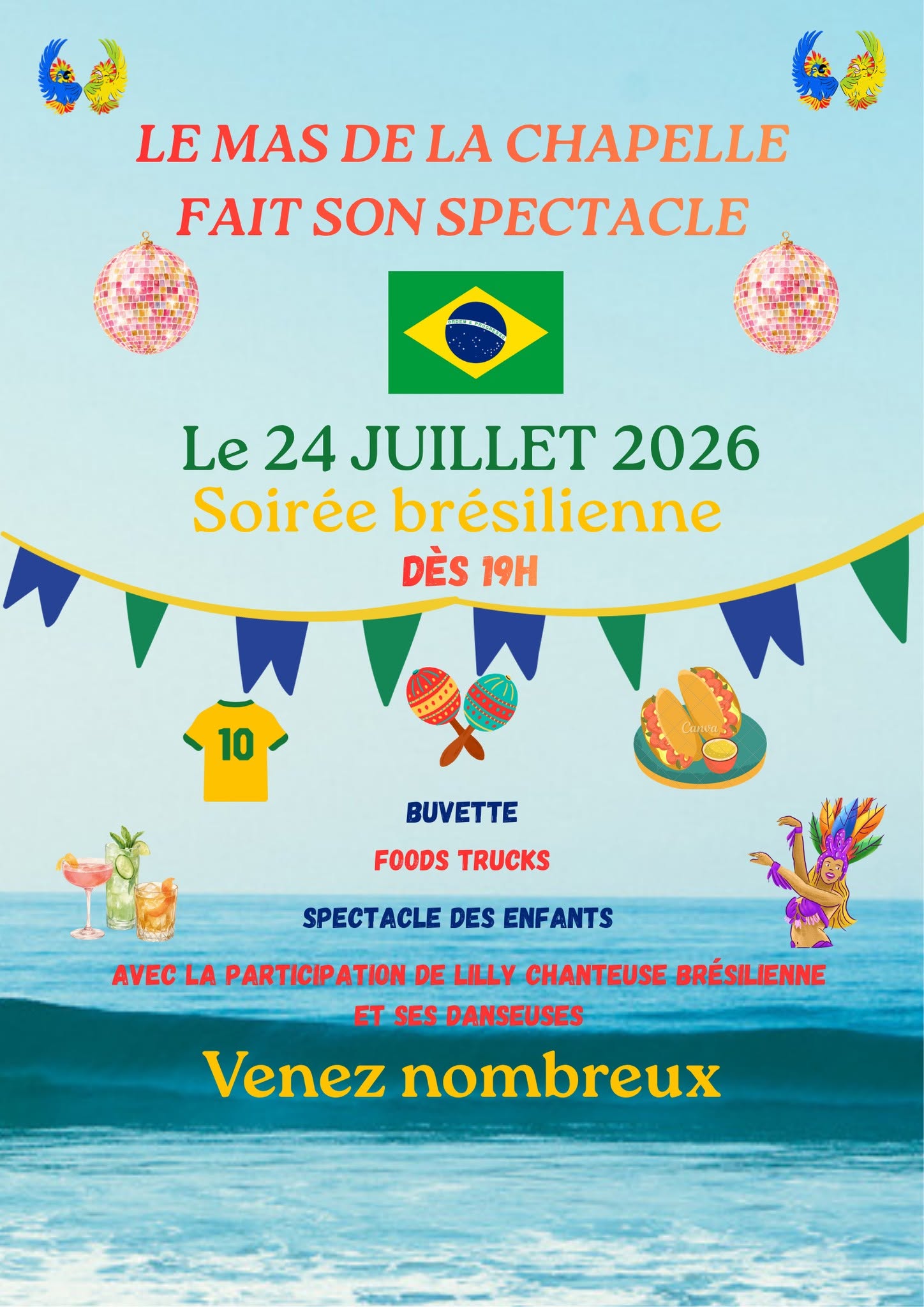 Le Mas de la Chapelle fait son spectacle - Soirée Brésilienne
