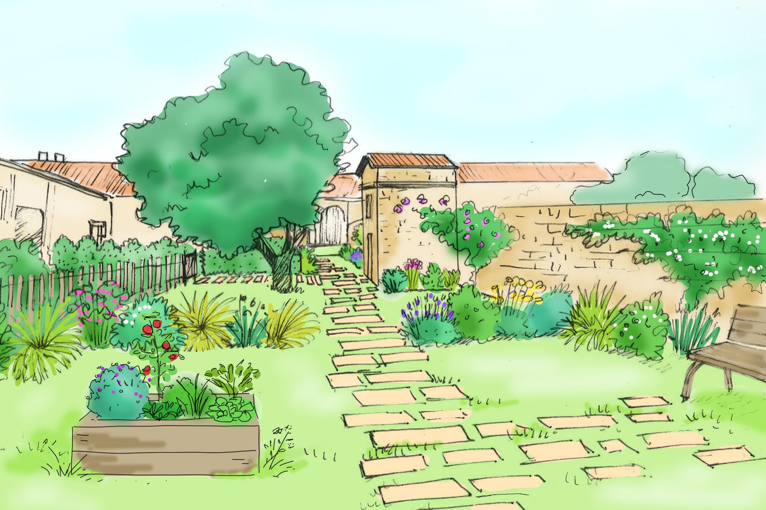 JE DESSINE MON JARDIN VIVANT ET DURABLE