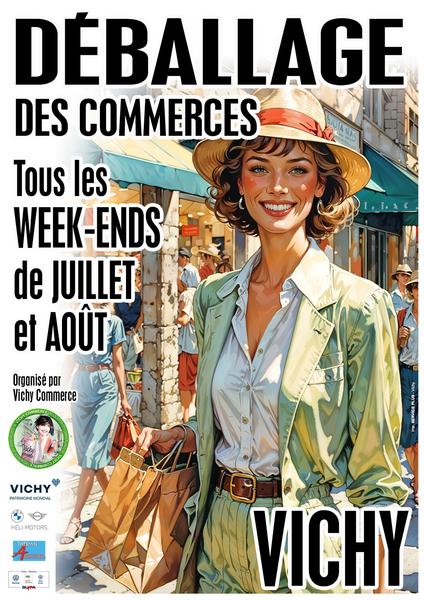 Deballage des commerces
