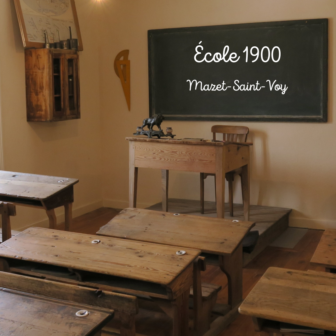Visite d'une classe 1900