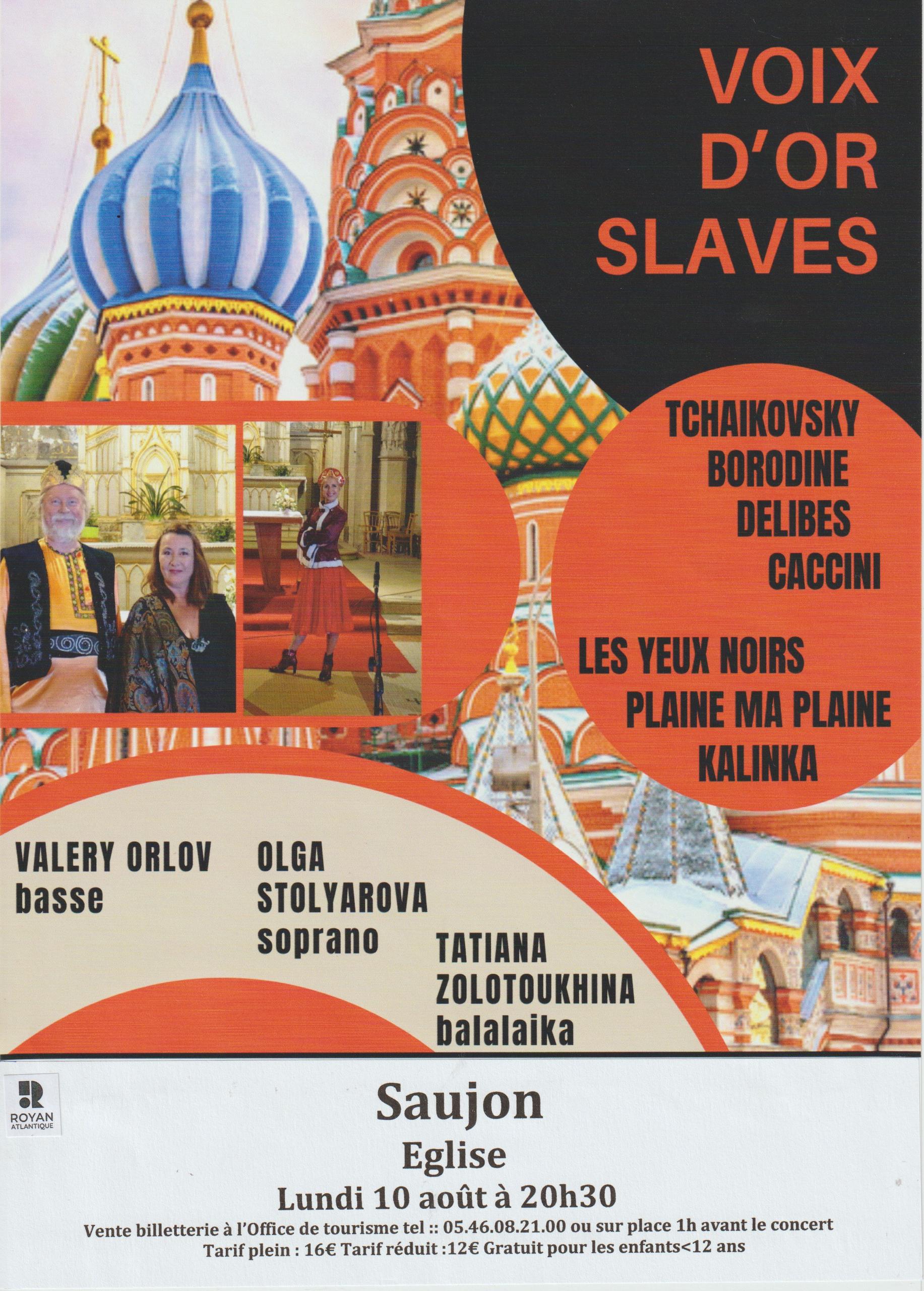 Concert Voix d'Or Slaves