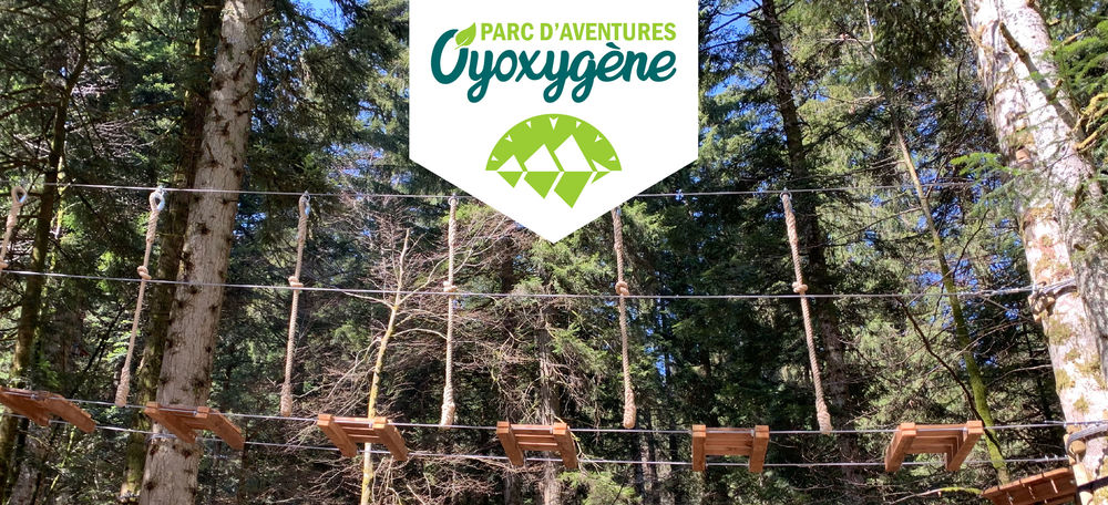 Parc Aventures Oyoxygène entre le lac Genin et Oyonnax
