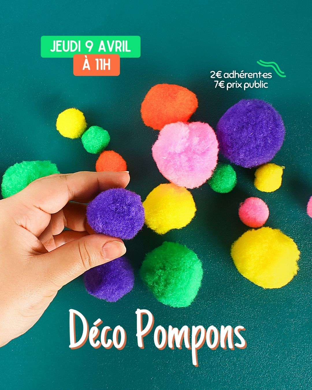 Atelier : Pompons déco