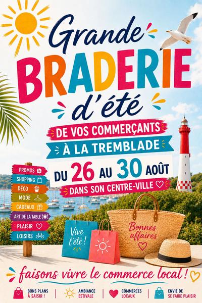 Grande braderie d'été de vos commerçants à La Tremblade