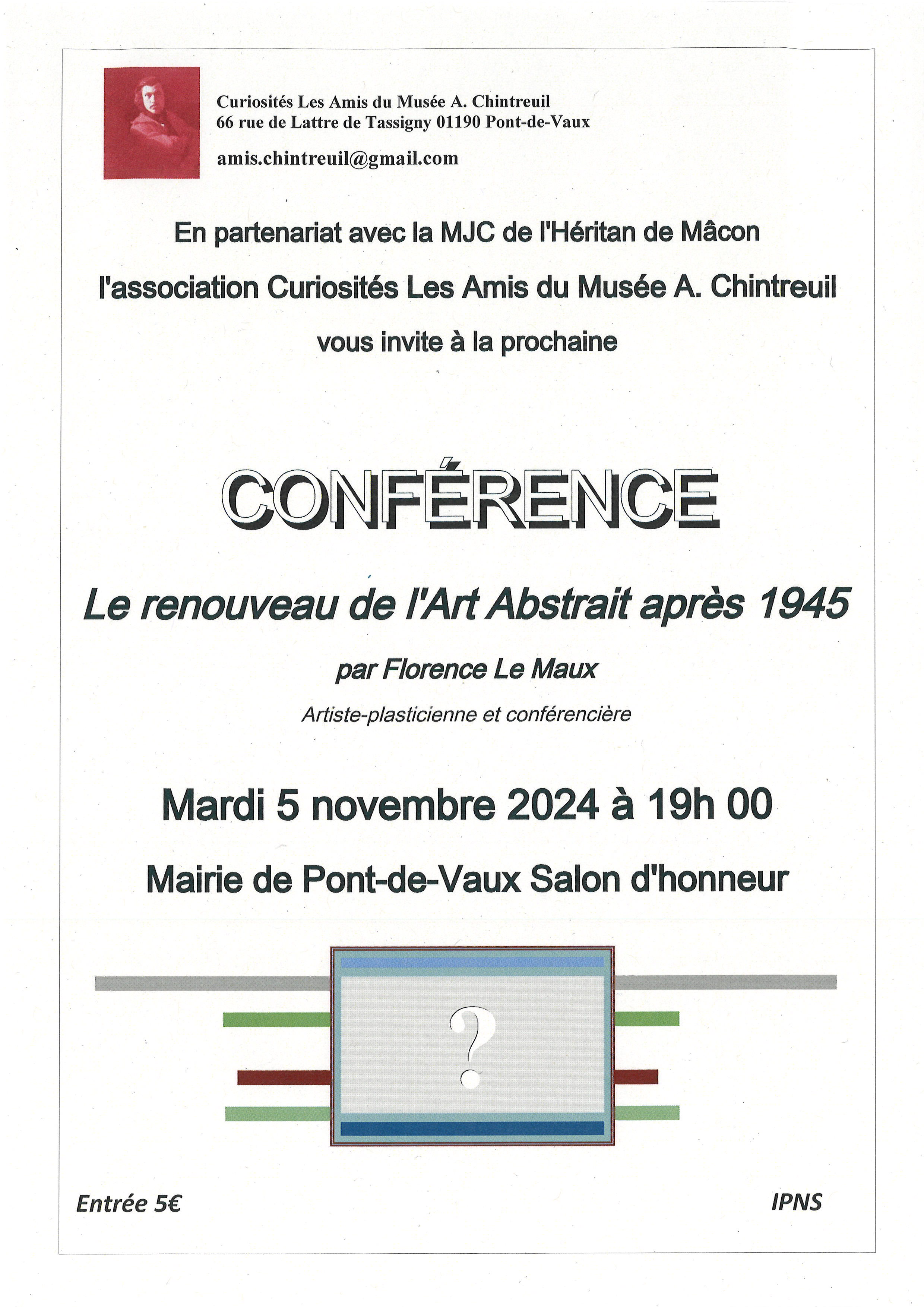 Conférence "Le renouveau de l"Art Abstrait après 1945"._Pont-de-Vaux