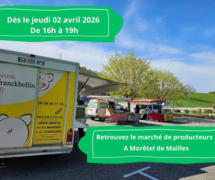 Marché de producteurs à Morêtel de Mailles - Crêts en Belledonne