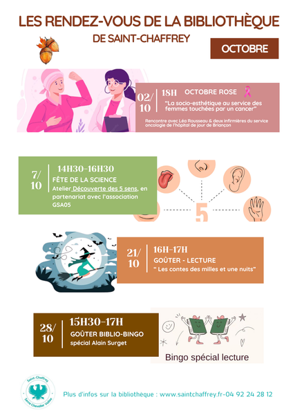 Les rendez-vous de la bibliothèque