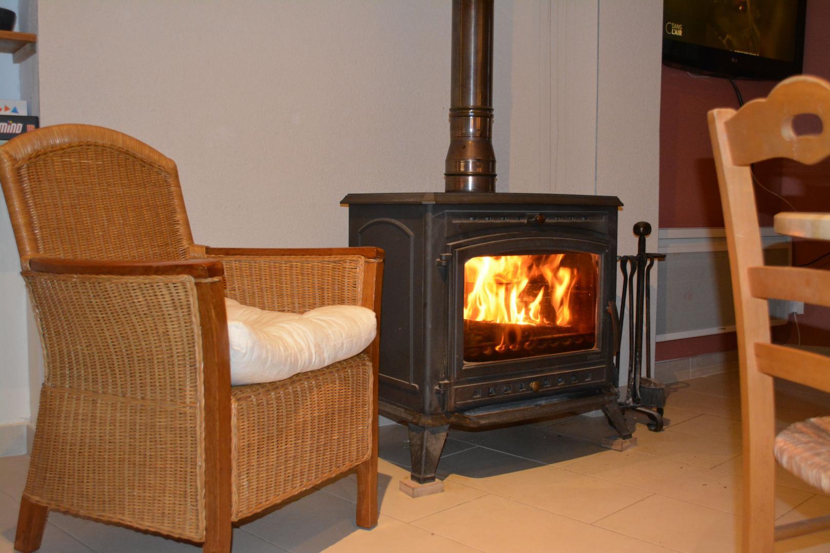feu de cheminée