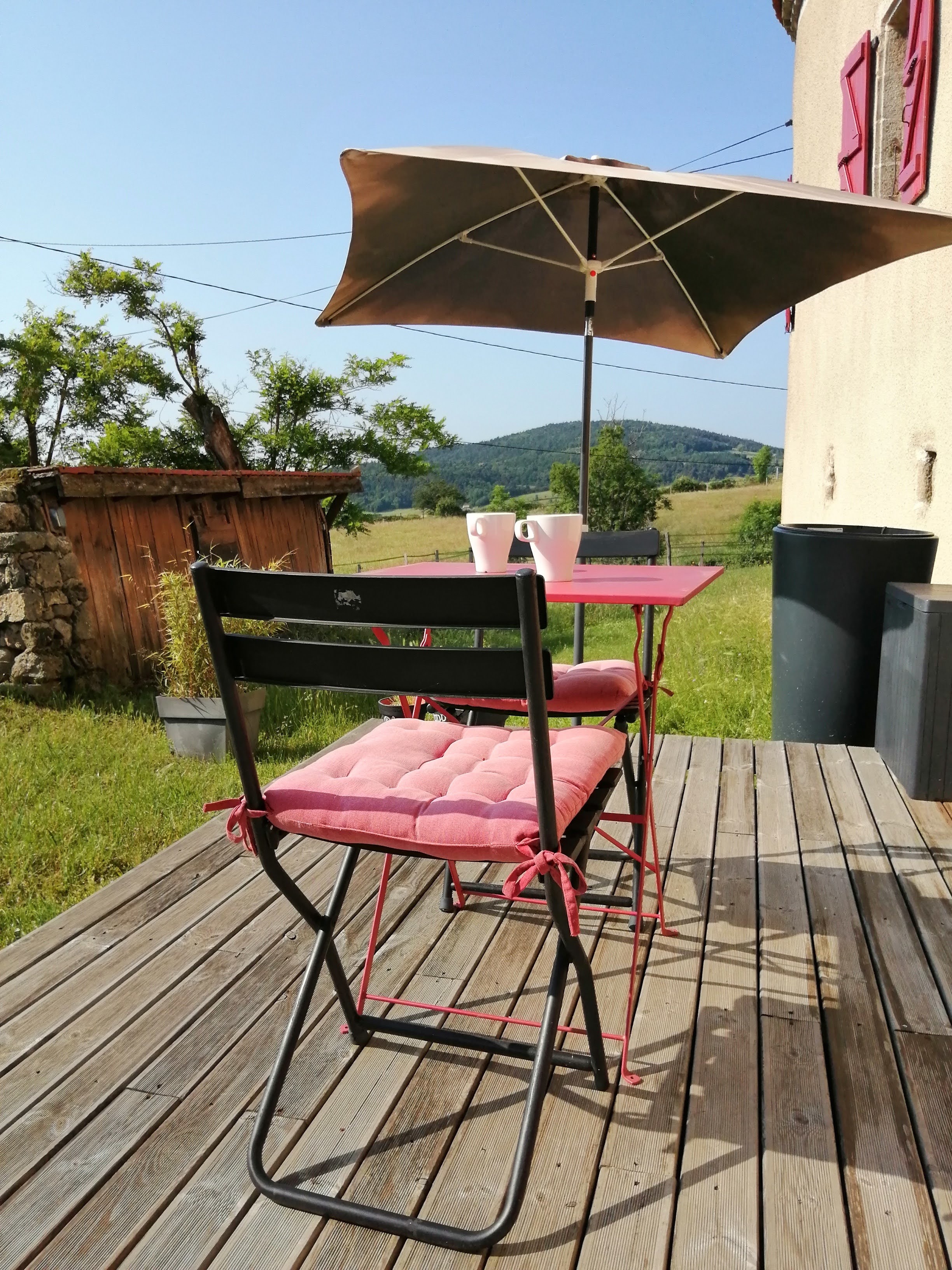 Terasse - Gîte de la ferme du Pral
