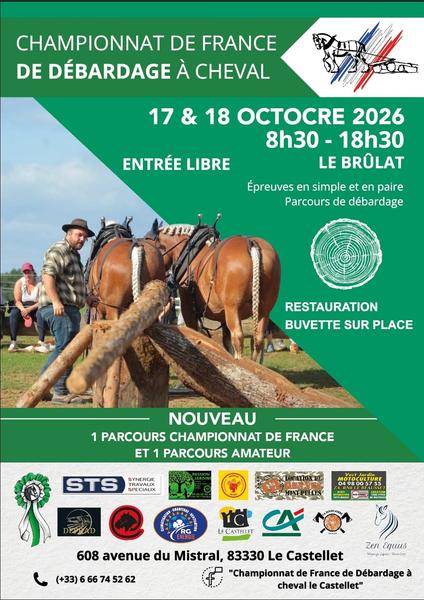 Championnat de France de débardage à cheval_Le Castellet
