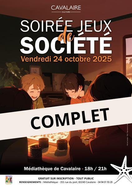 Soirée jeux de société
