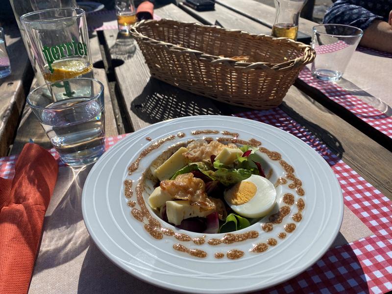 Plat à l'Auberge du Chaussy