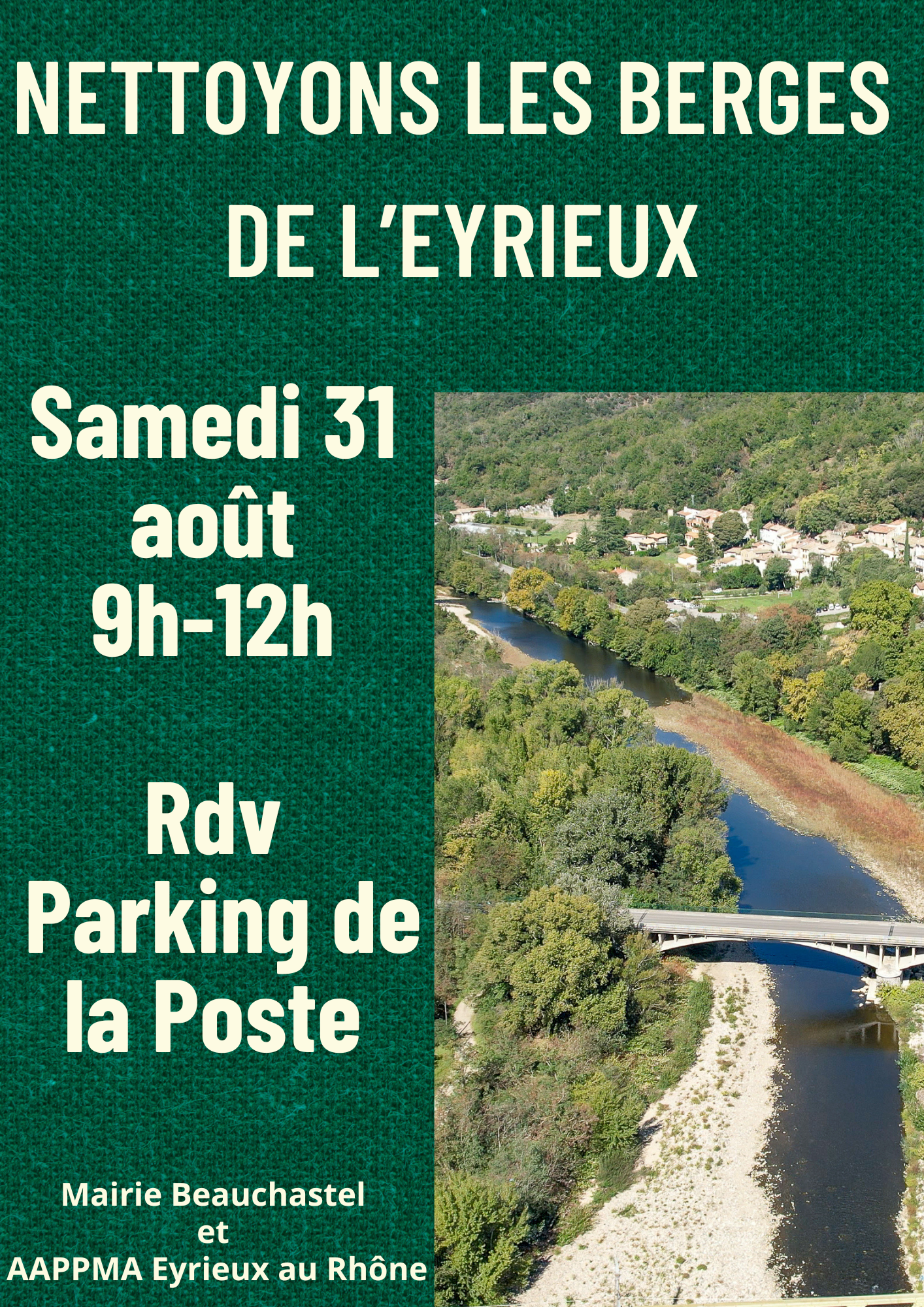 Events…Put it in your diary : Nettoyons les berges de L'Eyrieux